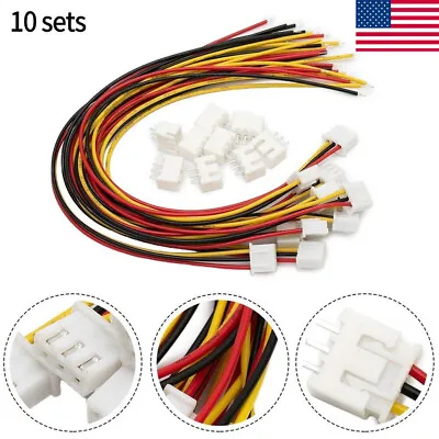 10 Set JST XH2.54mm 2 / 3 / 4 Pin Wire Cable Connector Male Female Plug Socket • $3.98