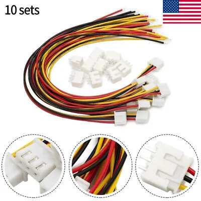 10Pairs JST XH2.54mm Wire Cable Connector 2/3/4 Pin Male Female-Plug-Socket US • $4.55