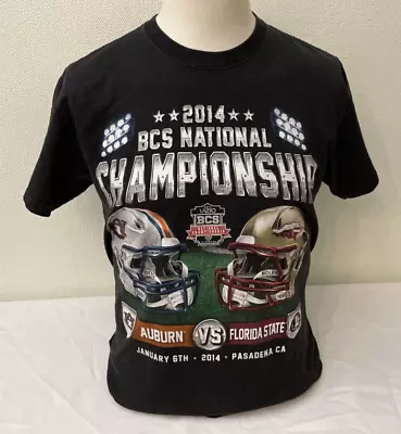 BCS NATIONAL CHAMPIONSHIP T- SHIRT - DELTA 2014 - Black Auburn V Florida - Med • $13.88