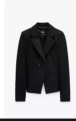 ZARA WOMEN  BLAZER With SHOULDER PADS ￼NEW SIZE S • $59.99