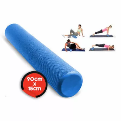 90x15cm EVA PHYSIO FOAM AB ROLLER YOGA PILATES EXERCISE BACK HOME GYM MASSAGE  • $33.99