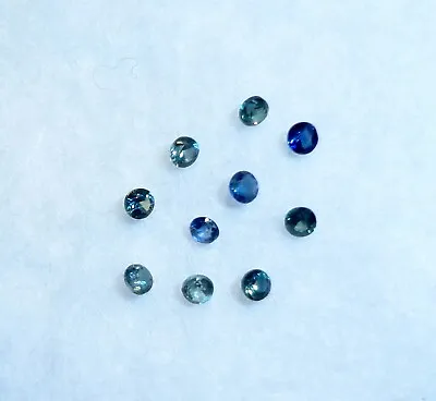 10 Pcs 1.5 Mm Blue Round 0.19 Ct Pretty Montana Sapphire Super Gemstones • $34.99