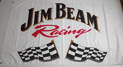 Jim Beam Racing Team Flag Large Ford Falcon White Vintage V8 Supercars • $19.99