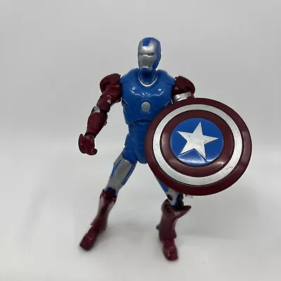 Marvel Legends Iron Man Concept Series Captain America Armor Figure Loose 6  S2 • $10.99