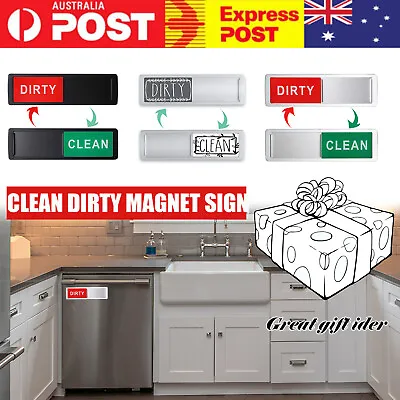 $8.99 • Buy Clean Dirty Dishwasher Magnet Indicator Sign For Kitchen Dishwasher Non-Scratch