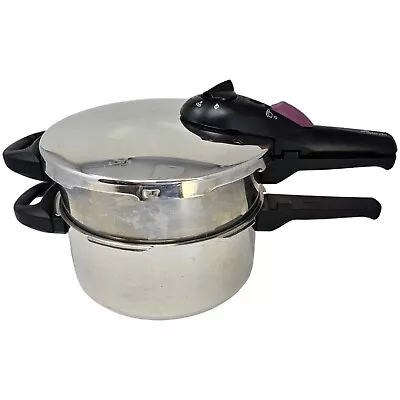 Fagor Splendid Set Of 6L And 4L Pressure Cooker Stainless Steel Vitro-Induction • $89.69