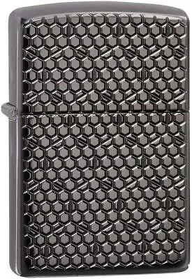 Lighters Zippo 49021 Hexagon Design (Brass Insert) Unisex • $219.67
