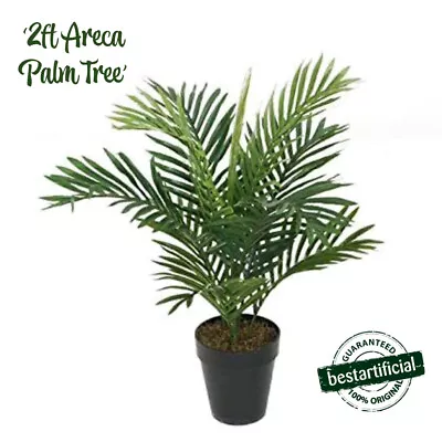 Best Artificial 60cm 2ft Areca Palm Tree House Plant  Office Conservatory Home • £24.99