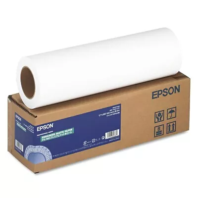 Epson S041725 17  X 100' 3  Core 10 Mil Enhanced Photo Paper Roll - White New • $61.82