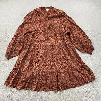 Terra & Sky Tiered Animal Print Babydoll Mumu Shirt Dress In Women’s Size 2X • $11.99