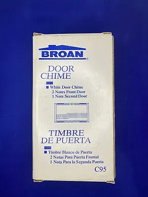 Broan Door Chime - Model C95 White New In Open Box - Screws And Manual Included • $20