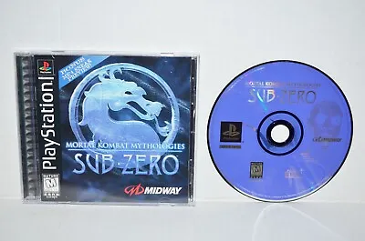 Mortal Kombat Mythologies Sub Zero (Sony PlayStation 1 1997) PS1 2 3 Black Label • $124.95