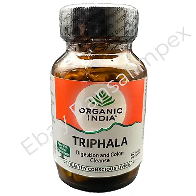 ORGANIC INDIA Triphala Capsules Digestion & Colon Cleanse 60 Capsule • £10.07