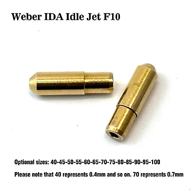 Weber 48 IDA Empi 48/51 EPC Carburetor Idle Jet F10 Available Size: 40-100 2pcs • $9.90