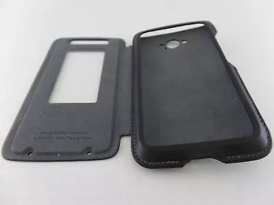 5 Pack -Motorola Droid Turbo (XT1254) Flip Case - Black Leather/Gray Suede • $24.98