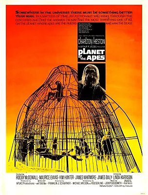 Home Wall Art Print - Vintage Movie Film Poster -PLANET OF THE APES- A4A3A2A1 • $8.26