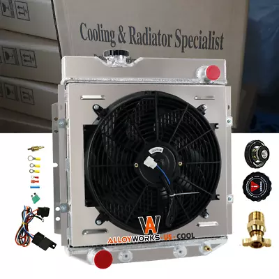 3 Row Radiator+Shroud Fan For 1960-65 Ford Falcon Mustang Ranchero Comet 5.0L V8 • $179