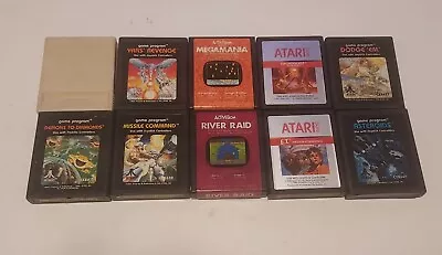 Atari Lot Of 10 Used Untested Games Yars Revenge Megamania Swordquest • $19.99