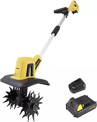 20V Cordless Tiller Cultivator48 Steel Tines Garden Tiller8.6 Inch Cultivator • $142.99