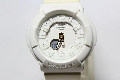 CASIO BGA-132LA White Analog Digital Baby-G Shock Resistant Watch Fashion • $66.96