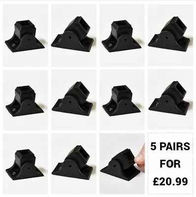 Five Pairs Of Metal Adjustable Rake Brackets For Stair Spindles 10x Brackets • £20.99