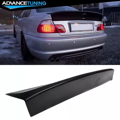 Fits 99-06 BMW E46 3-Series Coupe 2-Door CSL Style Black Rear Trunk Spoiler - PU • $92.88