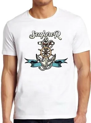 £6.95 • Buy Seafarer Logo Navy Sailing Scuba Anchor Vintage Cool Tee T Shirt M19