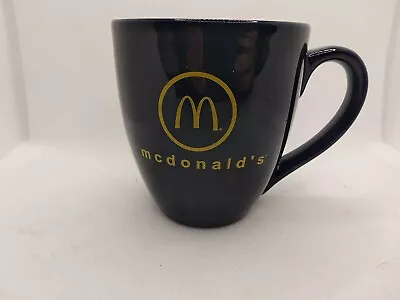 McDonald's Coffee Mug Modern Logo Navy Blue Cafe Style Cup Fast Food Restaurant • $6.60