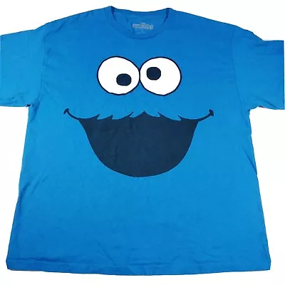 Sesame Street Blue Elmo Short Sleeve Tee Shirt Sz XL 2009 • $12.99
