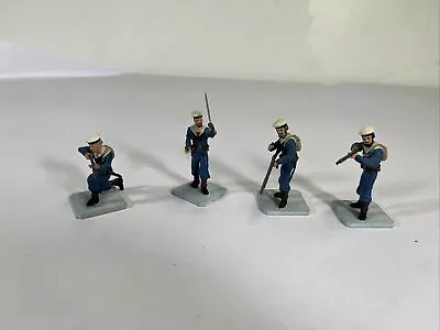 Cavalier Miniatures Toy Soldiers. Set Of 4 Metal Painted. 1970 1971 • $34