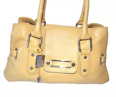 Jasper Conran Shoulder Handbag/real Leather/yellow-mustard/compartments/medium/ • £4.99