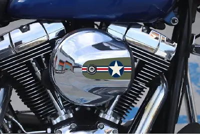 Military Star And Stripe Twin Cam 103 Air Cleaner Insert Replaces Stock Harley • $19.99