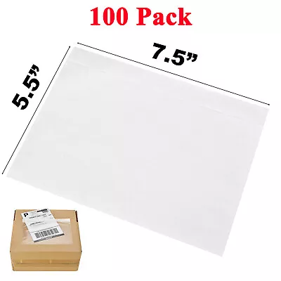 100x Packing List 7.5x5.5 Envelopes Enclosed Self Adhesive Pouch Shipping Label • $10.89