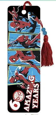Marvel Spider-Man 60th Anniversary Premier Bookmark Multi-Color • $7.99