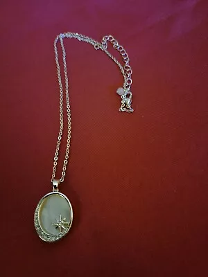 AVON STUDIO 1886 Mother Of Pearl Overlay Necklace Moon New In Box • $12