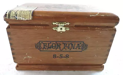 Empty Wood Cigar Box A. Fuente Flor Fina 8-5-8 Maduro Dominican Republic • $20.24
