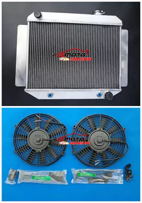 3 Row Aluminum Radiator + Fan For Holden Kingswood HQ HJ HX HZ 71-80 6 CYL AT MT • $185.25