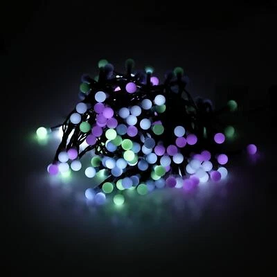 £12.39 • Buy Christmas Lights Berry Fairy String Outdoor 200 LED With Timer & 8 Modes Pastel