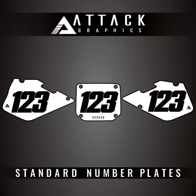 Attack Graphics Number Plate Backgrounds For Suzuki RM250 1998 • $42.16