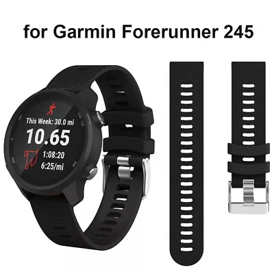 Sport Silicone Replacement Watch Band-Strap For Garmin Forerunner 245/245 Music • $12.27