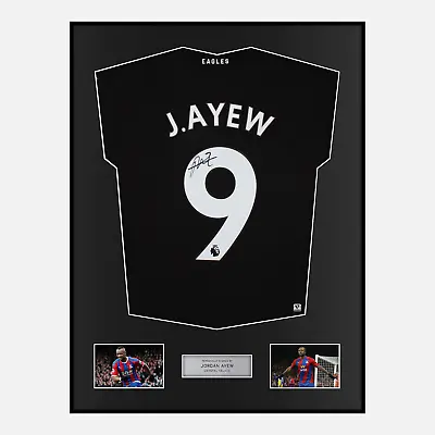 £274.99 • Buy Framed Jordan Ayew Signed Crystal Palace Shirt 2022-23 Third [Modern]