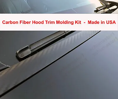 1pc Flexible CARBON FIBER Hood Trim Molding Kit - For MAZDA 2010-2023 Vehicles • $26.83