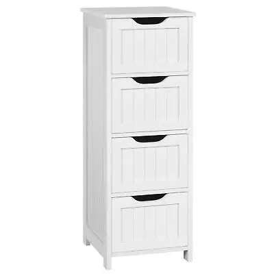 Bathroom Floor Storage Cabinet Organizer Bedroom Dresser With 4 Drawers • $44.89