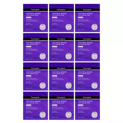 12x Neutrogena Youthful Boost 100% Hydrogel Mask 30g • $75.90