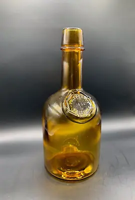 Wheaton NJ Collectible Amber Glass Bottle Bar Decanter Empty • $14.98