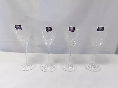 Edinburgh Crystal Contemporary Set Of 4 Wine Glasses • £20