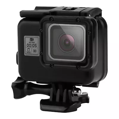 Black 60m Diving Waterproof Case Touch Screen Backdoor For Gopro Hero 5/6/7 C • $25.58