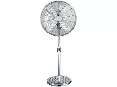 Challenge 16  3 Speed Oscillating Adjustable Cooling Pedestal Fan Chrome 5784527 • £39.99