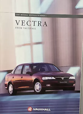 1997 Vauxhall Vectra Range 71 Page Brochure Inc SRi CDX 2.5 V6 24v Supertouring • $11.18