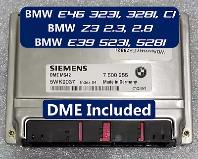 BMW E46 E39 Siemens MS42 DME EWS Immobilizer Delete (Standalone DME Included) • $169.99